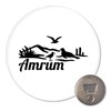 Huuraa Magnet Amrum Strandmotiv Geschenk 59mm Flaschenöffner Amrum Geschenkidee