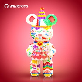 Bear Building Block,Winktoys building block,Bear Toys,Birthday Gift,Educational,Boy,Girl,Trend Decoration,Cool Gifts,Brick,Family Bonding,Brick,Family Bonding:_[S]Happy Birthday Bear