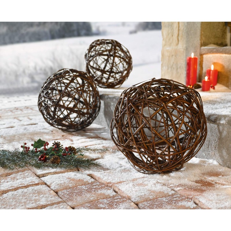 Ball Natural Material, Willow Ball, Decorative Ball