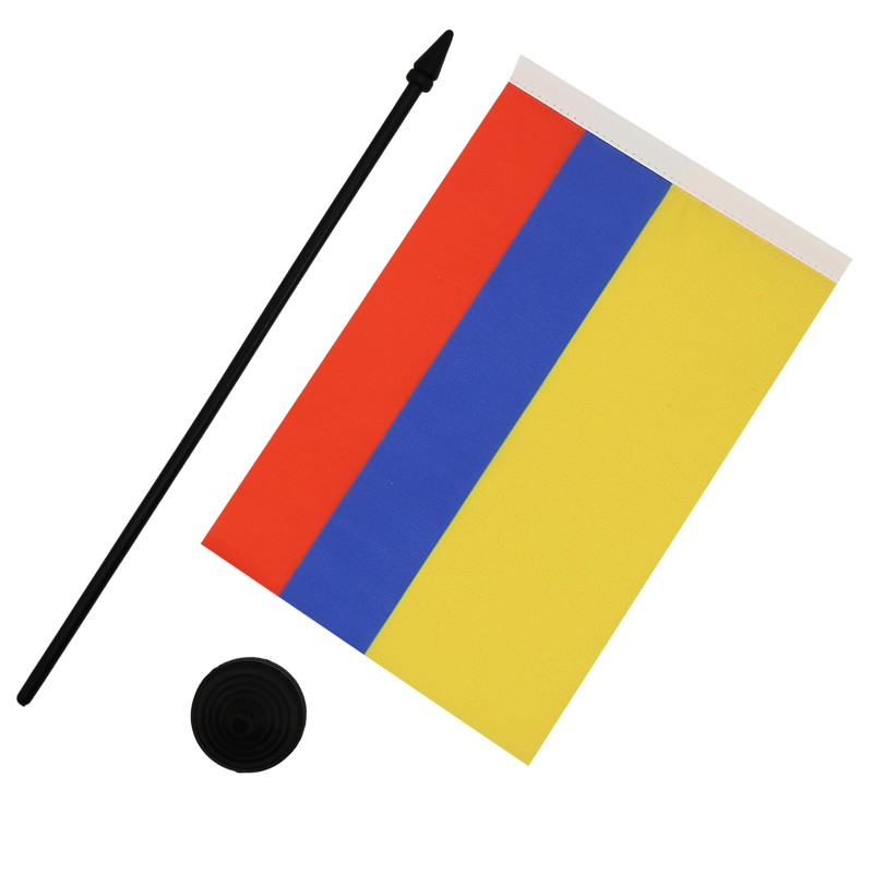 Colombia Table Flag 5'' x 8'' - Colombian Desk Flag