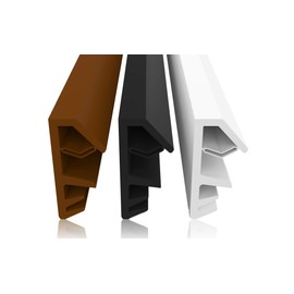 Window Seal White 5 m - 5 mm Groove Width / 12 mm Rebate Made of TPE High-Quality Rubber Seal Wooden Window Seal Window Seal Window Against Draughts Noise (White 5 m)