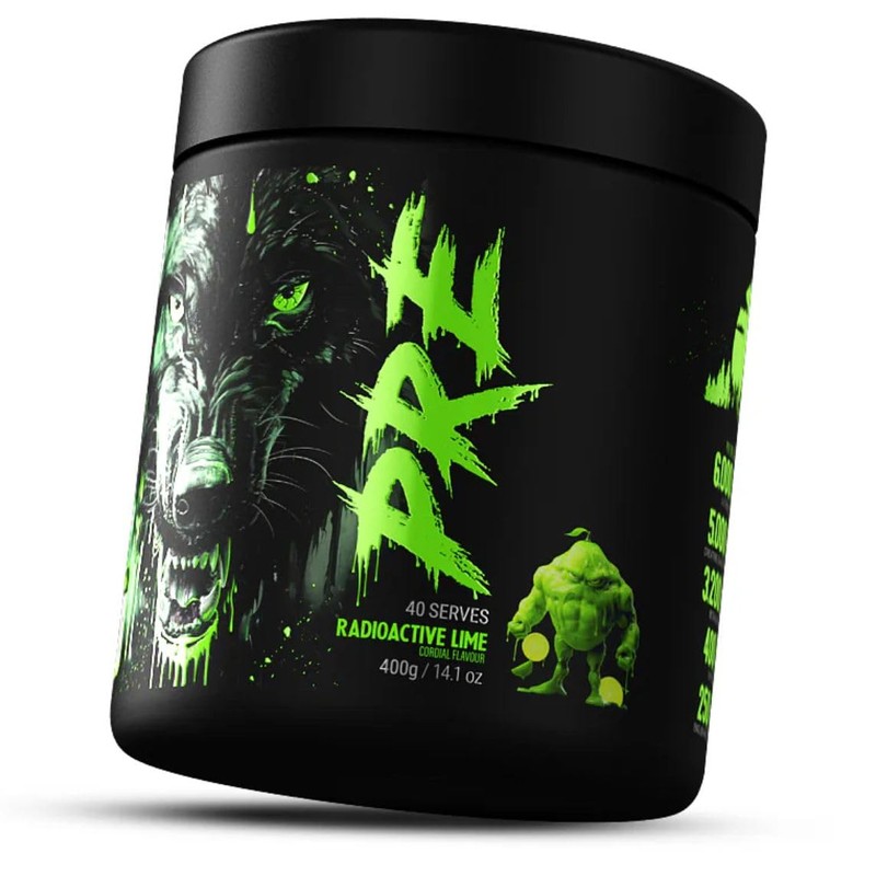 Black Wolf Pre 40 Serves Radioactive Lime Extreme Potency Pre-Workout