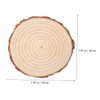 Tofficu 2pcs Wooden Blank Blocks DIY Wood Slices for Centerpieces