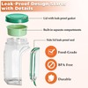 2 PCS Portable Salad Jar with Side Opening Leakproof, On