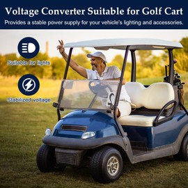 24v to 12v Converter, Voltage 24 to 12 Volt Converter 15a 180w Safety Fuse & Easy Connectors, for Cars, Golf Cart,Trucks & Solar Systems