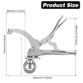 2 Pack 9inch Drill Press Locking Clamp, Fix Clamp, Strong Gripping Clip