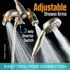 Aquadance High Pressure 156 Setting 14 Zone Shower Head &