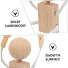 Tofficu 12 Pcs DIY Unfinished Wooden Robot Dolls Educational Craft