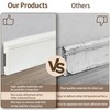 BOBIBAN 8 Pcs Wall Baseboard Molding Trim 47.2 x 3.15