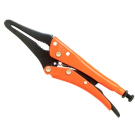 Grip-On 139-10 10-Inch Hose Clamp Locking Pliers in Orange Epoxy