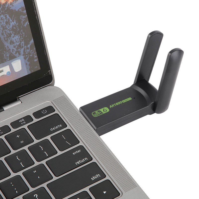 WiFi 6 Adapter USB3.0 2.4GHZ to 5.0GHZ AX1800Mbps MU MIMO
