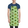 Funny Frog Aprons for Women Men with Pockets, Kitchen Cooking