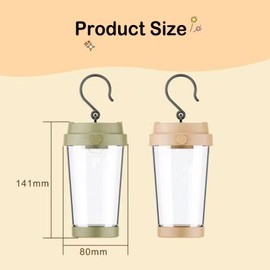 Neioaas Portable LED Camping Lights-Versatile Hanging Survival Lamp with Unique DIY Cup Design,Lightweight&Battery-Powered for Indoor/Outdoor Emergencies,Nighttime Adventures&Bedroom Ambianc(Yellow)