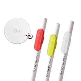 Ozio Magnetic Pen Holder, Fridge Pen Holder, Pencil Clip with Magnet, Desk Gadget, Office Accessories, Combo Pack in Red, White, Lime