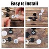 SPEEDWOX 120pcs Screw Caps Concealment Screws Decorative Hinged Screw Cover