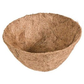 Coco Liner 10 Inch Round Fiber Replacement Liner for Plastic Flower Pots Balcony Planting Coconut Palm Wall Hanging Flower Pot Basket Coco Fiber Liners 100 Natural Coconut Planter Basket Liner
