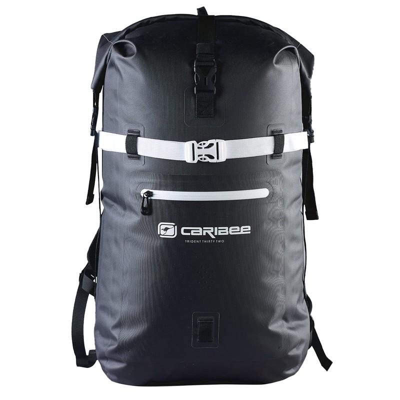 Caribee Trident 2.0 Waterproof Backpack, 32 Litre Capacity, Black One