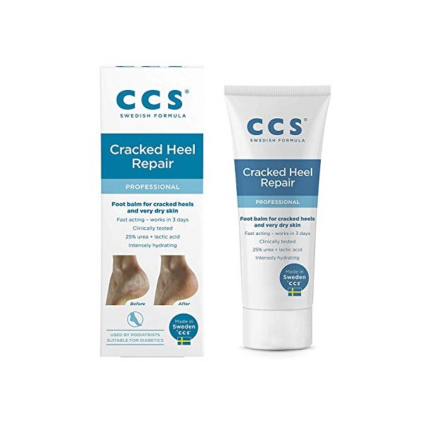CCS Swedish Foot Heel Balm For Rough Dry And Cracked Heels - 75g- (IN TOTAL 150GM) by CCS