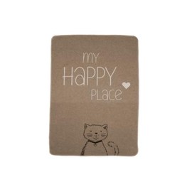 David Fussenegger My Happy Place Cat Blanket Smoke 90 x 70 cm