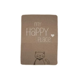David Fussenegger My Happy Place Cat Blanket Smoke 90 x 70 cm