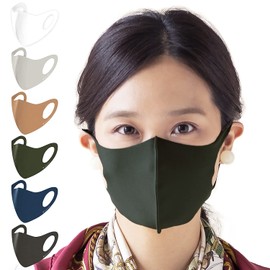 [§ Artisan∞ design & factoryTAKUMIBAPalais-Futaba Fukuyama branch] [Cool Feeling/Made in Japan] Washable Super Elastic Fit Mask, All Year Round Use "Fuwapita" Type (2 Pieces), Fashionable,