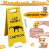 Cat Vomit Sign,Caution Cat Vomit,Cat Dog Vomit Warning Sign, Cat