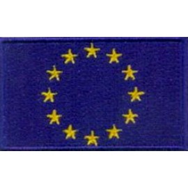Unbranded EU European Union Flag Embroidered Patches 2.5"x1.5"  iron-on
