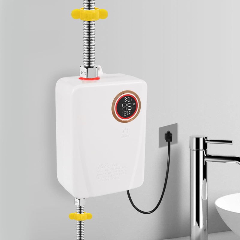 3KW Electric Tankless Water Heater, 110V Electric Water Heater with