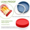 16 Pack 8 color Plastic Mason Jar Lids with Silicone