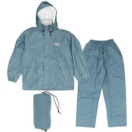 Doqment Rain Wear Top and Bottom Set, Breathable, Waterproof, Fully Lined Mesh, Toray Entrant Rain Suit II for Men - Saxophone