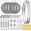 Sun Shade Sail Hardware Kit 6 inch with 4pcs 4