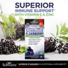 Elderberry Capsules with Zinc and Vitamin C for Adults -