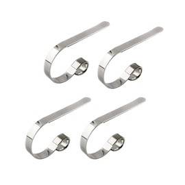 WYAN Christmas Stocking Rack,Mantel,Fireplace Hook,Hanger Metal Hook is Suitable for Christmas Tree, Fireplace, Christmas Party Holiday Decoration (Iron-Silver)