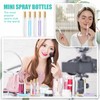 Zhehao 50 Pcs 10ml Mini Spray Bottles Clear Glass Perfume