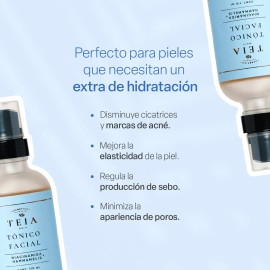 Tónico Facial Con Niacinamida Teia Cosméticos Naturales Momento de aplicación Día/Noche Tipo de piel Mixta