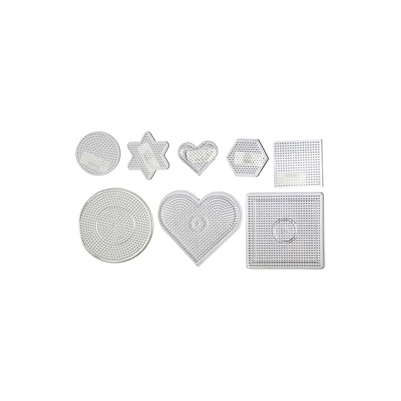 Peg Board, size 7-15 cm, transparent, 8asstd