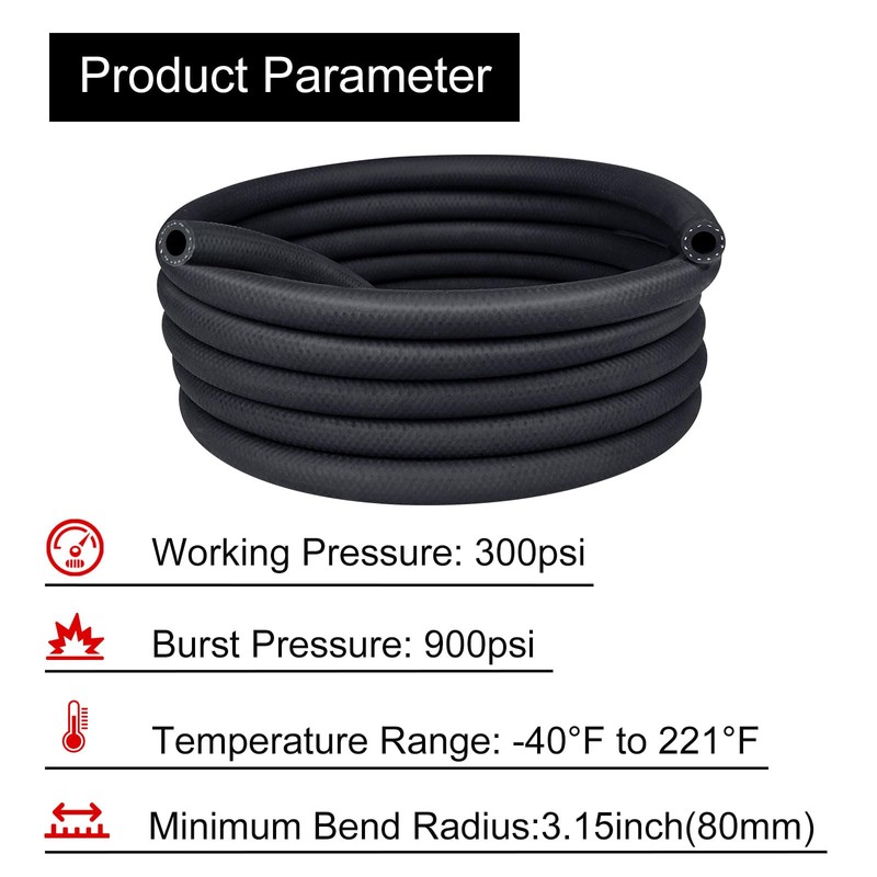 VehiMata 5/16 10FT Marine Fuel Line Hose, SAE J1527 Type