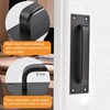 MOROBOR Pull Push Door Plate Handle,2pcs 8inch Aluminum Alloy Heavy