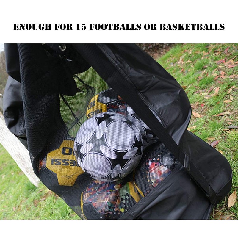 SUBZHAOYI 10-15 Ball Net Bag Extra Large Football Basketball Storage