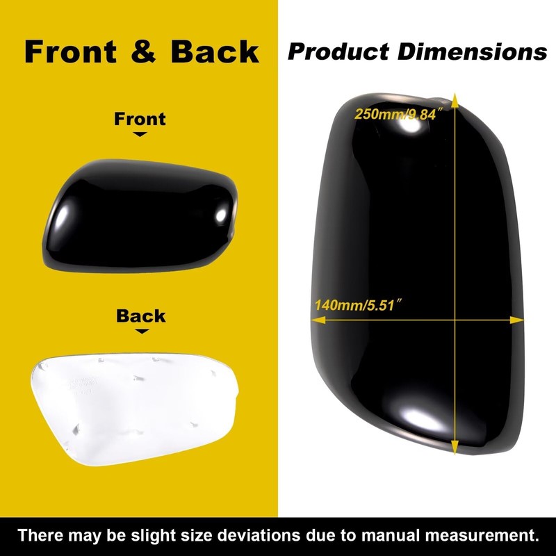 Goholy Car Door Side Rearview Mirror Cover Compatible With Honda