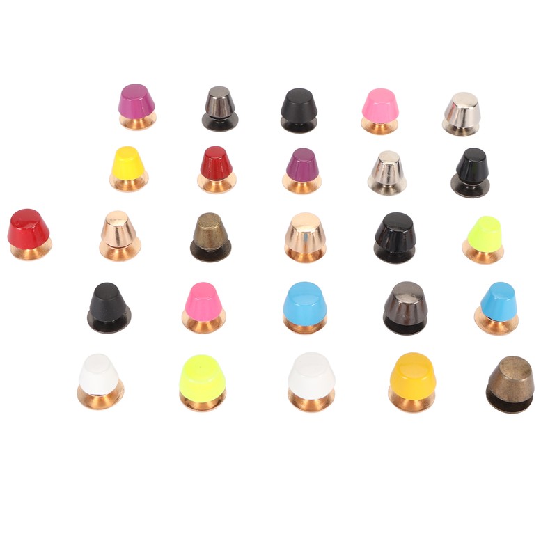 26pcs Screwback Studs Nailheads Lightweight Rust Proof Zinc Alloy Flat