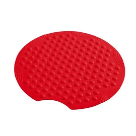 RIDDER Tecno Shower Mat Diameter 55 cm Red