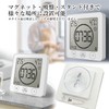 Digital Clock, Splashproof, Bath Clock, Thermometer, Hygrometer, Timer, White, Wall