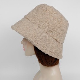 Lala 라라 뽀글이 벙거지 모자 B-베이지(LALAAC186F) Lala Fuzzy Bucket Hat B-Beige (LALAAC186F)