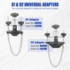 MR CARTOOL Automotive Brake Bleeder Kit 12PCS Master Cylinder Adapters