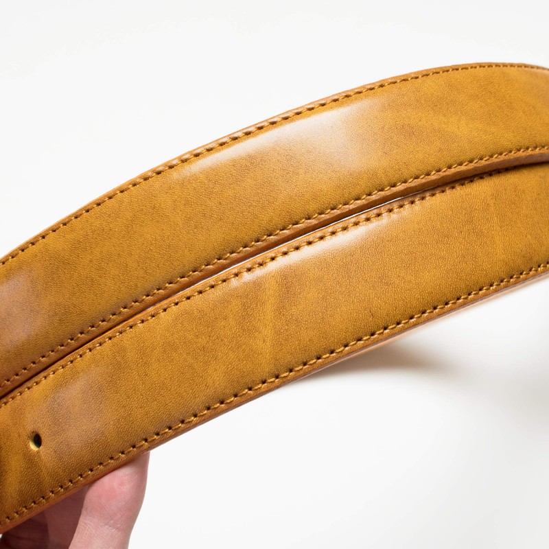 TAVARAT Tps-090 Men's Genuine Leather Belt, 1.2 inches (30 mm),