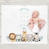 COMEYER Twin Baby Monthly Record Growth Milestone Blanket Swaddle Wrap
