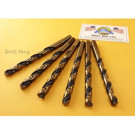 Drill Hog® 23/64" Drill Bit 23/64 Molybdenum M7 Lifetime Warranty 6 Pack