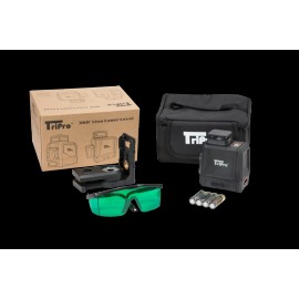 TriPro 1x 360° ULTRA BRIGHT GREEN Plane & 1x Line Auto-Level Rotary Cross Laser KIT  - LASER: MLG1D