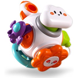 Montessori Sensory Toys for Toddlers 1-3 - Travel Activities Busy Board Cube - Baby Gifts for 18+ Months 1 2 One Year Old Infant Boys Girls - Airplane Plane Car Travel Toys Educational Learning